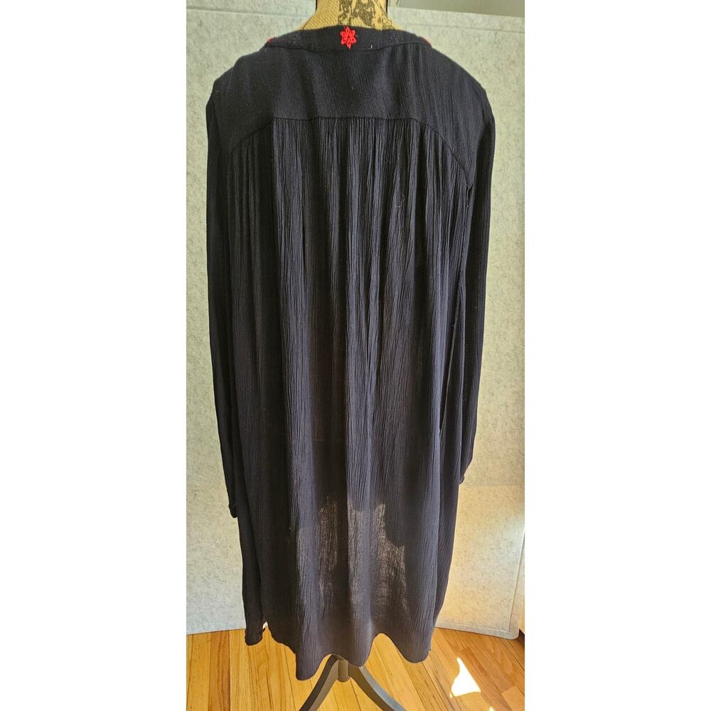 Anthropolgie Hazel Dress Embroidered Peasant Flowy, Boho 100% Viscose Aztec Sz S - Picture 6 of 15